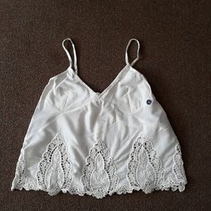Embroidered Spaghetti Strap Tank Top
